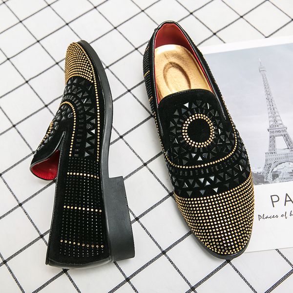 

dress shoes men's loafers comfortable casual shoes breathable slip-on big size 47 dress shoes moccasins mocasines hombre men shoes 2308, Black