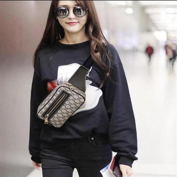 

stlye famous grid waist bags bumbag pu leather cross body fashion men saddle women shoulder bum waist bag qualit2355