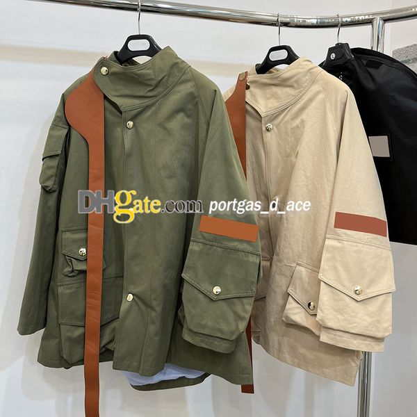 

luxury women trench coat back big pocket trench coats long sleeve spring autumn jackets woman outerwear, Black