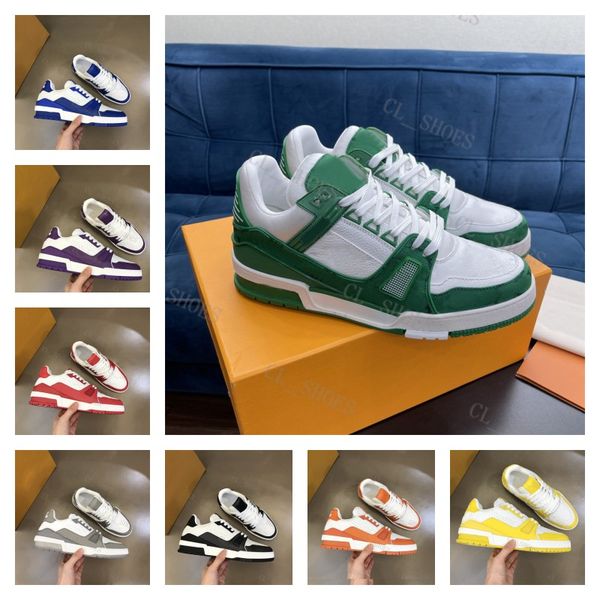 

designer shoes casual shoes logo embossed trainer shoes white black sky blue green denim pink red luxurys mens casual sneakers