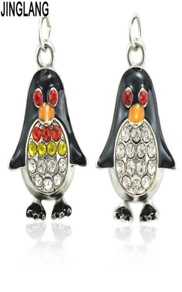 

jinglang tiny penguin charm for jewelry making and crafting fashion charm zinc alloy enamel penguin 30pcs6875421, Silver