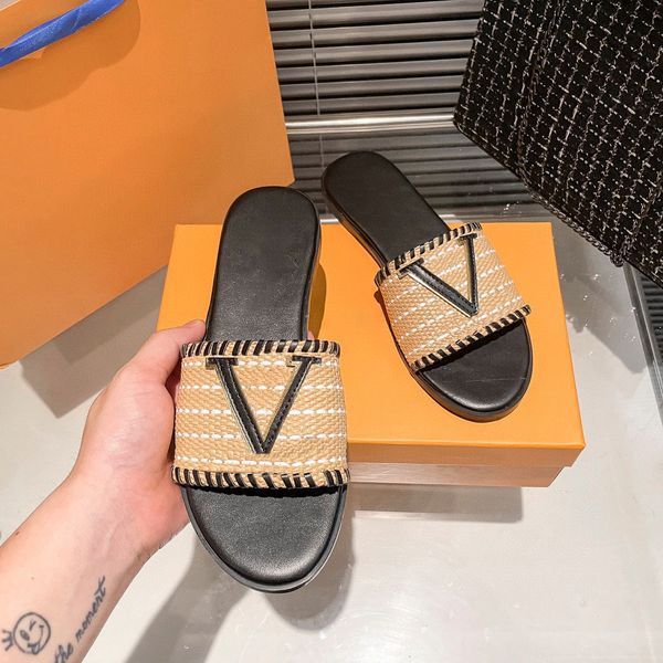 

designer slides women man slippers luxury fashion sandals brand sandals real leather flip flop flats slide casual shoes sneakers boots by fe, Black
