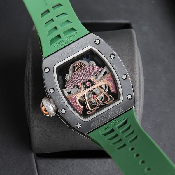 

designer watchs watch 2023 moissanite r-m green watches online, Slivery;black