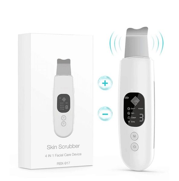 

ultrasonic face cleaning machine peeling shovel body skin scrubber pore cleaner blackhead remover facial massager care3012639