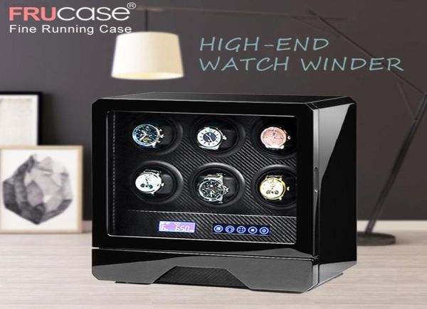 

frucase luxury winder automatic display for 4 es 6 es control swhen lid opened led light j220825 j22090669643758905861, Black;blue
