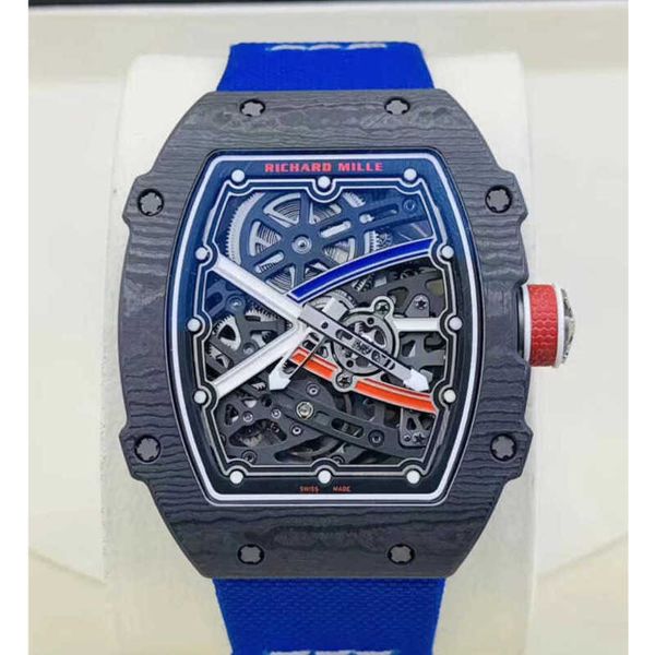 

richardmille mens wristwatch rm pilot sport wrist watches rm67-02 french ntpt carbon fiber limited edition leisure machinery yi-k0tv yi-lre2