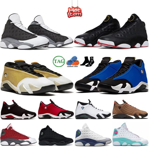 

jumpman 13 14 j13 j14 mens women basketball shoes 13s black flint french brave blue wheat playoffs 14s winterized archaeo brown light ginger