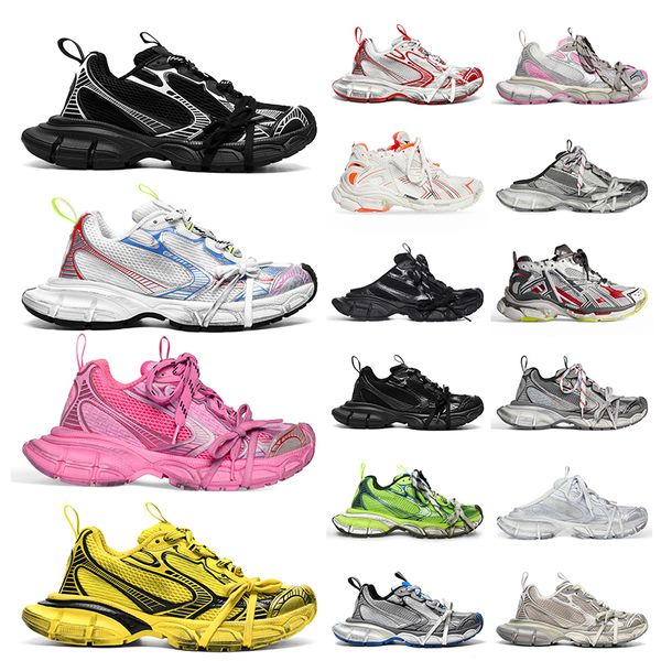 

luxury track 3xl women men designer shoes rose goldens phantom sneakers tracks mule loafers shoe pink nylon mesh neon triple black runners l