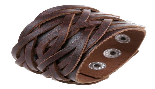 

europe and the united states new retro leather bracelet personalized punk leather bracelet ethnic jewelry bracelet5921766, Golden;silver