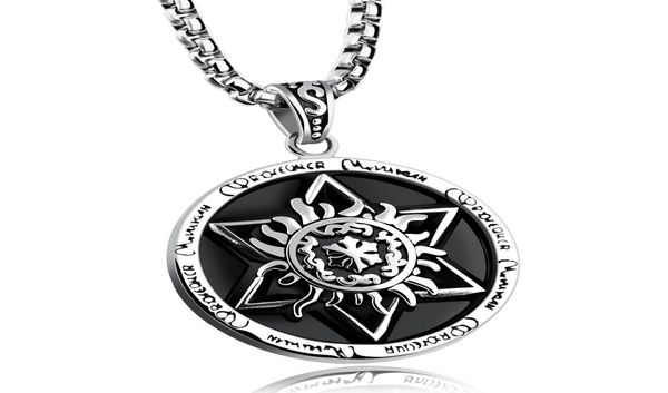 

powerful pentacle necklaces pentagram seal of solomon pendant9977589, Silver