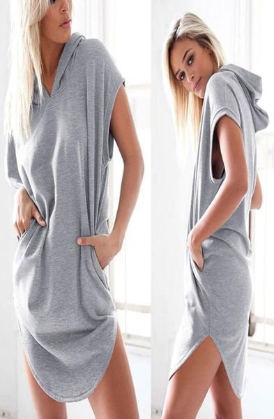 

summer women fashion short sleeve hooded tee shirt sweatshirt solid casual pullover tracksuit female plus size s2xl8766447, Black