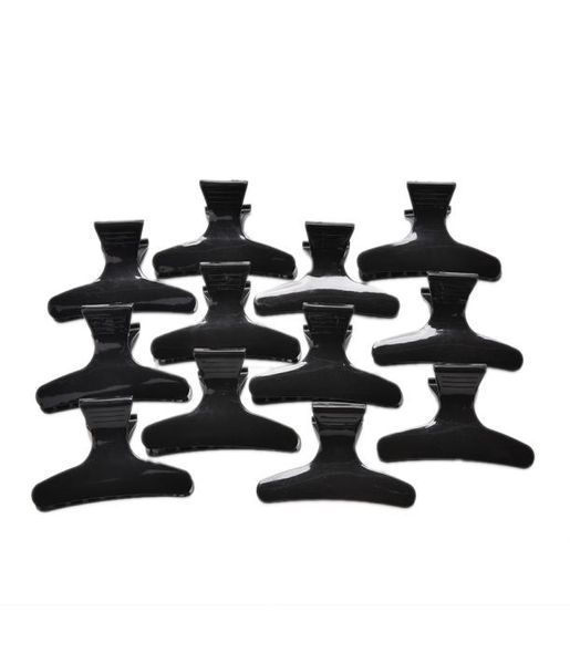 

hair clips whole 12pcs black color crab clamp highquality fashion plastic claw8287656