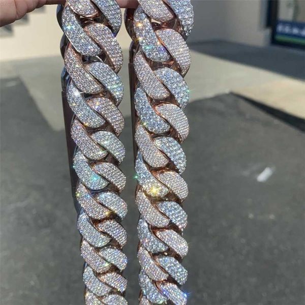 

new style amazing big cuban link chain 925 sterling silver gold plating 10k cuban link chain necklace for men