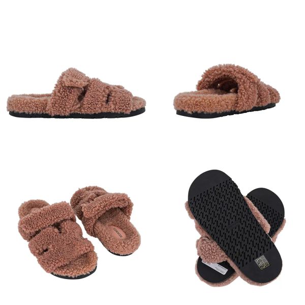 

fur slipper boot designer slipper chestnut fur slipper sheepskin shearling mules women men super mini fur shoes suede comfortable eofkis, Black