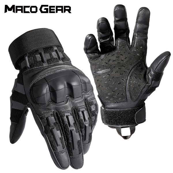 

five fingers gloves pu leather full finger tactical touch screen army hiking cycling training climbing airsoft hunting nonslip mittens men 2, Blue;gray