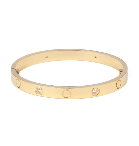 

love bracelet female stainless steel couple bangle fashion jewelry valentine039s day gift for men and women4897095, Black