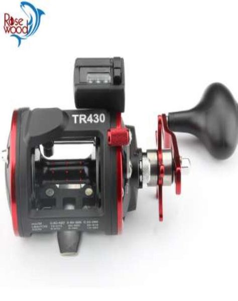

rosewood fishing trolling reel tr430 with counter line device drum fishing reel vessel trolling boat baitcast right hand wheel1411836