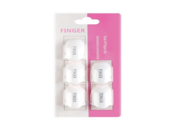 

kads new 5pcsbox pink nail protector clip nail form tool manicure finger nail art design tips cover polish4328710, Black