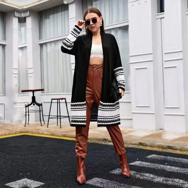 

womens sweaters womens knitted cardigan jacquard sweater 230822, White;black