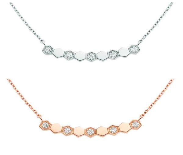 

luxury fashion chaume jewelry bee my love necklace diamond pendant chain 925 sterlling silver women designer design necklace lady 7788777