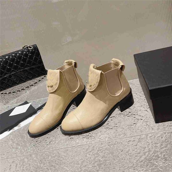 

luxury design boots 2023 channel fashionable women's business work elegant decoration snow anti slip knight boots martin boots casual s, Black