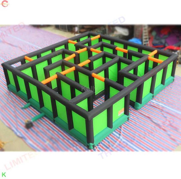 

10x10x2mh (33x33x6.5ft) with blower outdoor activities commercial inflatable maze arena maze tag sport game for sale