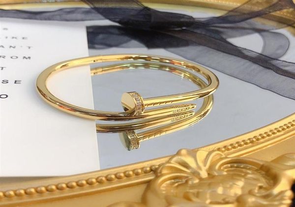 

sell bracelets women bangle luxury designer letter jewelry crystal 18k gold plated stainless steel lovers gift bangles mens br4786052, Black