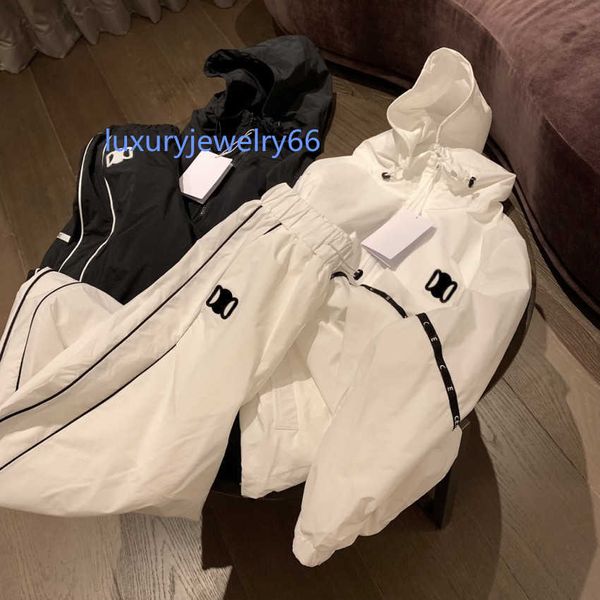

womens casual tracksuits sportswear windbreaker jacket set designer sweat suit outdoor tracksuit clothes long sleeves pants sml, Gray