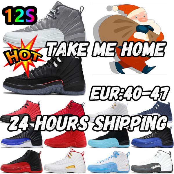 

jumpman 12 mens basketball shoes og utility 12s reverse flu game royal taxi michigan university gold indigo gamma blue twist white trainers
