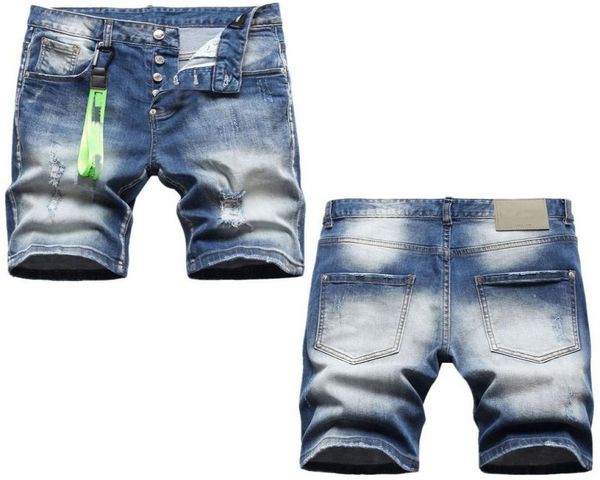 

2022 summer men039s jeans mens shorts short men 3038 2022 blue denim man half trousers jean mmhf25d1453820