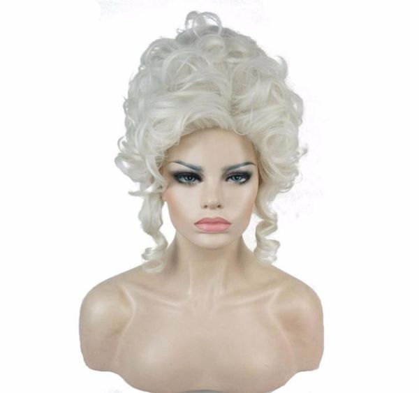 

marie antoinette wig women synthetic cosplay hair wigs01231434944535953, Black