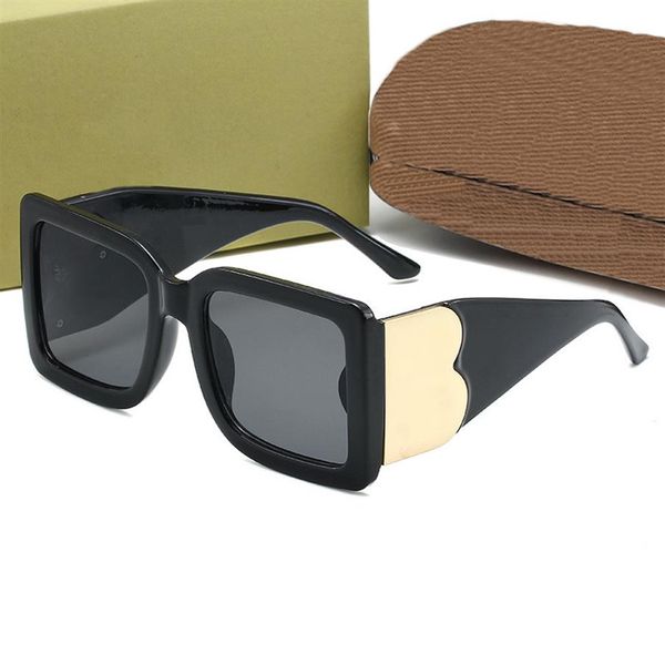 

sunglasses summer man woman street fashion eyewear letter design full frame uv400 7 color optional 98y, White;black