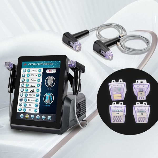 

crystallite depth 8 golden wrinkle remover radio frequency microneedle devices fractional rf needle skin tightening stretch mark removal fac