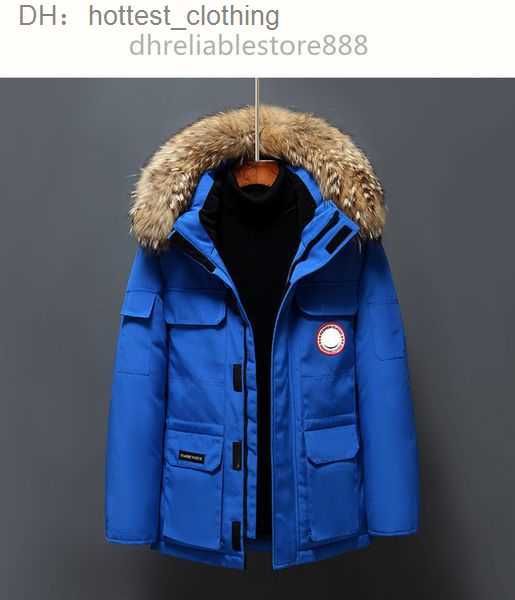 

goose jacket down jacket women's and men's medium length winter new canadian style lovers' working clothes thick men 2 5uu7, Black