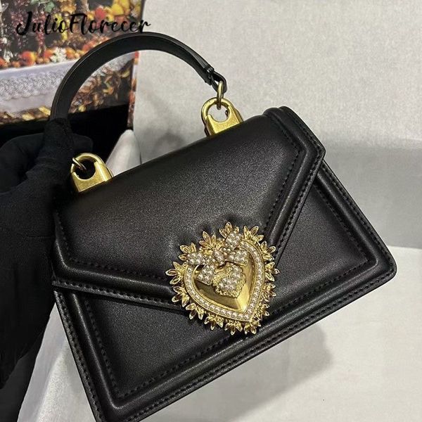 

evening bags ladies shoulder bag with metal magnetic buckle fashion chain luxury designer handbag solid color genuine leather women 230823