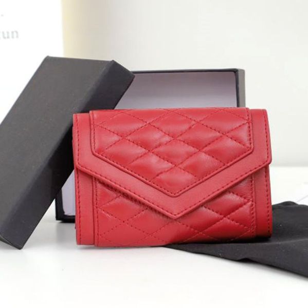 

10a cassander wallet purse designer wallet women luxury flap coin purses cardholder wallet porte monnaie designer woman handbags, Red;black