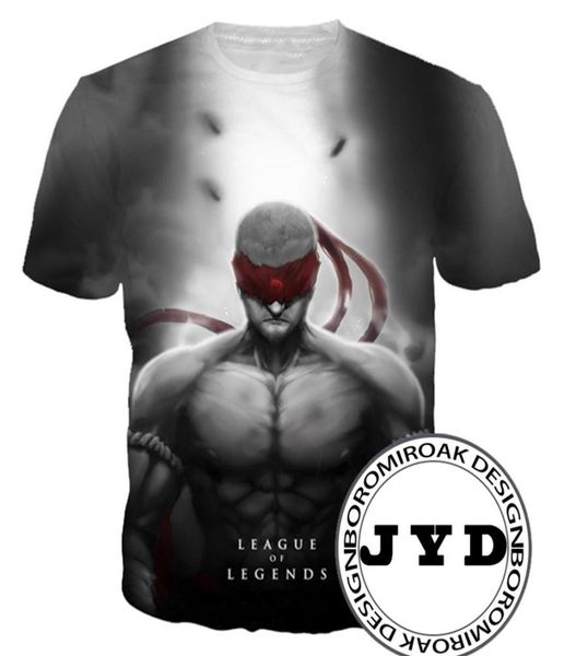 

lol t shirt men anime shirts 3d print tee for fans cosplay costume tees men039s summer comfortable tshirt s5xl 10 styles5680402, White;black