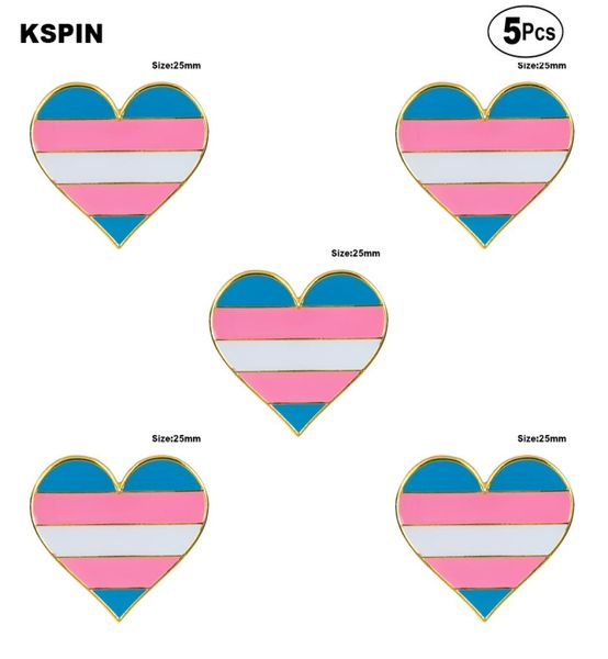 

transgender pride brooches lapel pin flag badge brooch pins badges 5pcs2704107, Black