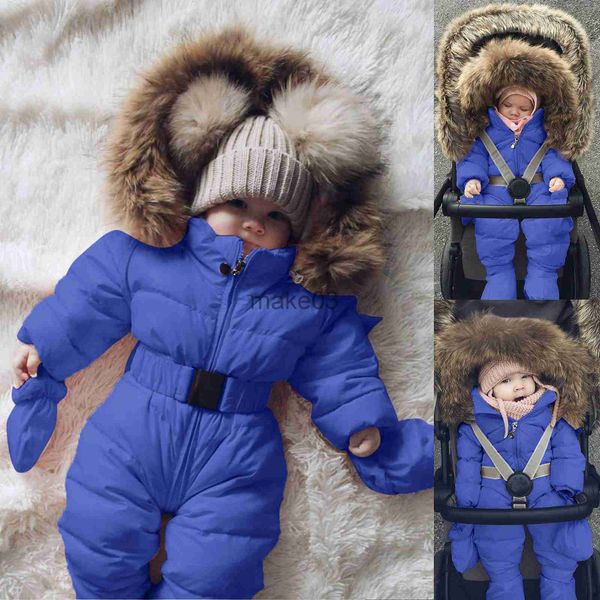 

down coat boys snow bib size 9 infant baby girls boys romper suit warm hooded snowsuit jumpsuit down coat romper young snow suits j230823, Blue;gray