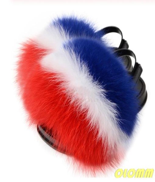 

real fur slippers for kids cute raccoon slides fluffy slippers toddler slipper baby girls fur slides summer flip flops1842991, Black;grey