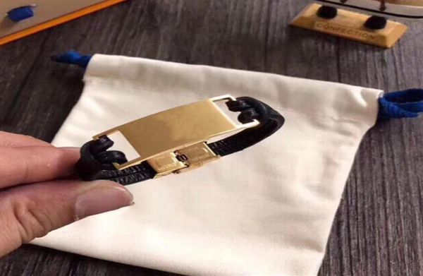 

19cm leather bracelet stainless steel bracelet couple bracelet personality trend jewelry supply whole5155181, White