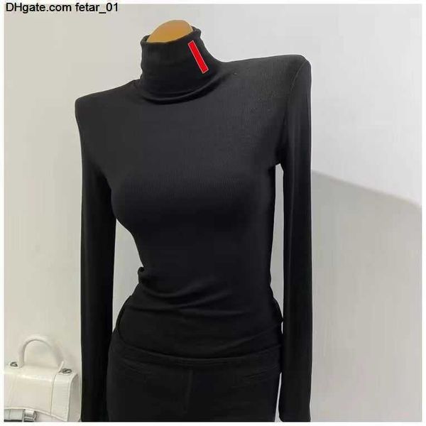 

sweaters wool womens blouse shirts woman designer shirt high neck budge sweater short style lady slim jumpers sweatshirt s-3xl, White;black
