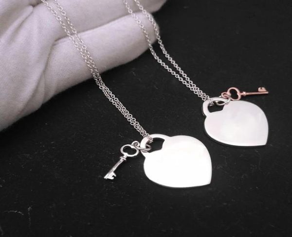 

925 silver pendant necklace luxury designers necklace gift classic heart womens mens fashion gold brand designer logo key charms r7506559