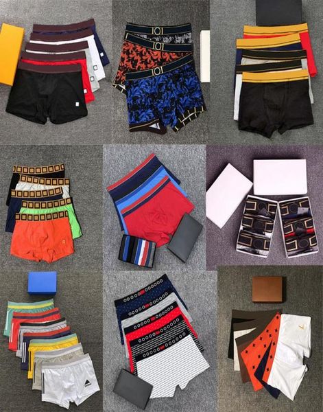 

18 mixed mens boxers underwear designer letter male underpants classic man boxer soft breathable cotton casual shorts5724263, Black;white