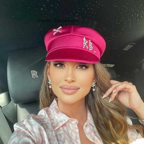 

berets arrival spring summer caps women diamond of letter stain sboy cap baker boy hat visors 230707, Blue;gray