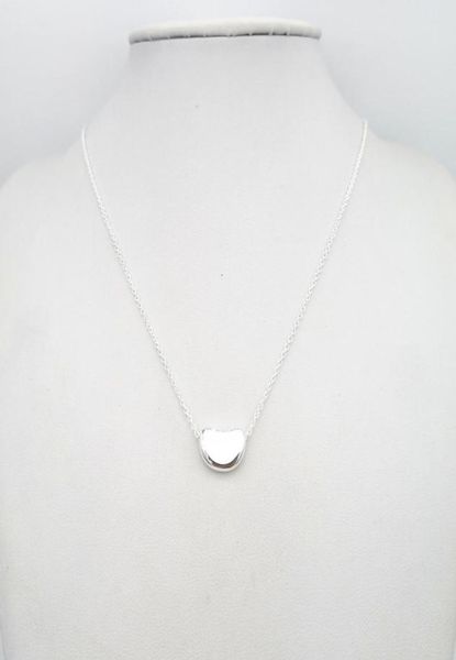 

sterling silver 925 classic fashion rose gold silver lady bean necklace jewelry holiday gift q05312221541