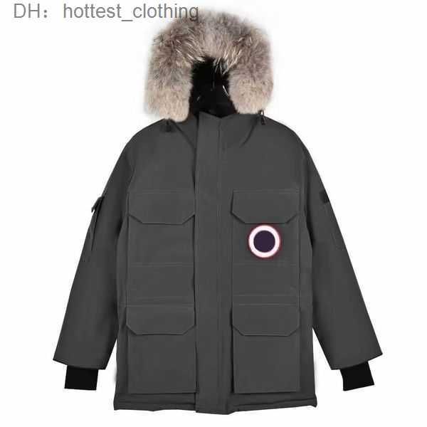 

goose jacket designer mens canadian puffer down womens jacket parkas winter thick warm coats windproof embroidery letters streetwear causal, Black