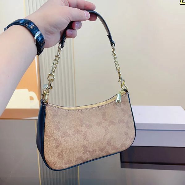 

designer underarm small handbags women shoulder bag soft hobo co half-moon ladies baguette purse chain strap croissant bags fashion trend go
