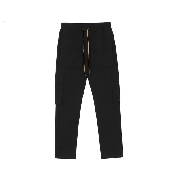 

men's pants rhude 2023ss style slim 1 casual overalls 230822, Black