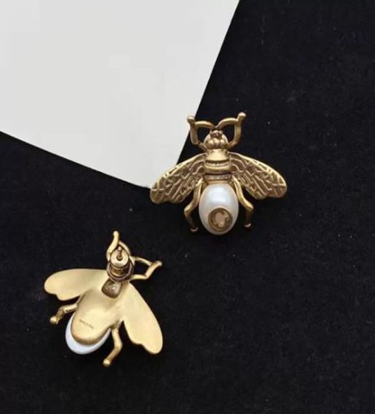 

fashion designer earrings bee for mens and women lovers couple gift luxury brand ladies weddings gifts jewelry9560280, Golden;silver